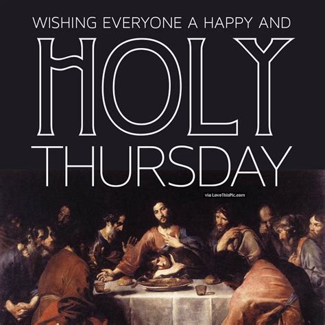 what day is holy thursday